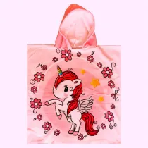 Kid Wreath Unicorn Hooded Bathrobe Towel Bathrobe Cloak