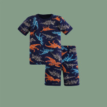 Toddler Kids Boy Mechanical Dinosaur Short Pajamas Sleepwear Set Cotton Pjs