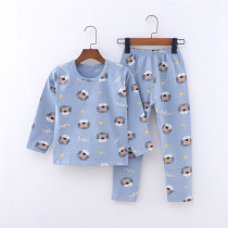 Toddler Kid Boys Print Lion Star Pajamas Sleepwear Set Long Sleeves Cotton Pjs