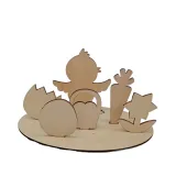 Diy Paint Drawing Easter Crafts Wooden Ornaments Bunny Chicken For Kids Painting With Base