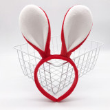 2PCS Easter Headband Rabbit Ears Radish Headbands Plush Hairband