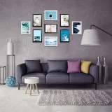 9 Pieces Combination Pictures Photo Frame Wall Decoration