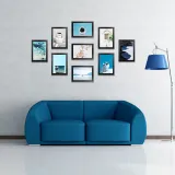 9 Pieces Combination Pictures Photo Frame Wall Decoration
