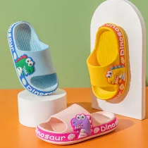 Toddlers Kids Cartoon Dinosaur Flat Beach Summer Slippers