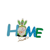 Easter Color Gnome Bunny Spring Home Slogan Wooden Craft Hanging Ornaments