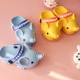 Toddlers Kids 3D Cartoon Elephant Flat Beach Summer Slippers