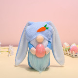 Easter Long Ears Gnome Bunny Faceless Plush Doll Ornaments With Egg