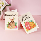 24 PCS Pack Vintage Easter Cards Kit Happy Easter Slogan with Envelope Stickers