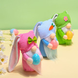 Easter Long Ears Gnome Bunny Faceless Plush Doll Ornaments With Egg