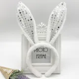 Sequins Easter Headband Rabbit Ears Radish Headbands Plush Hairband