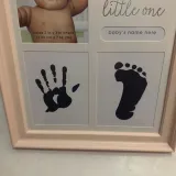 Pearhead Babyprints Newborn Handprints and Footprints Photo Frame Wall Frame