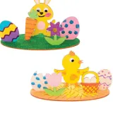 Diy Paint Drawing Easter Crafts Wooden Ornaments Bunny Chicken For Kids Painting With Base
