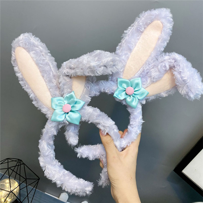Easter LED Bunny Ears Rabbit Ear Headbands Plush Hairband