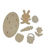 Diy Paint Drawing Easter Crafts Wooden Ornaments Bunny Chicken For Kids Painting With Base