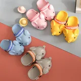 Toddlers Kids 3D Cartoon Elephant Flat Beach Summer Slippers