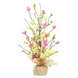 Easter LED Lighted Easter Egg Tree Home Ornaments Desktop Decoration
