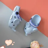 Toddlers Kids 3D Cartoon Elephant Flat Beach Summer Slippers