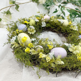 Easter Egg Simulation Wreath Easter Decoration Door Pendant