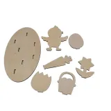 Diy Paint Drawing Easter Crafts Wooden Ornaments Bunny Chicken For Kids Painting With Base
