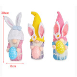 Easter Gnome Bunny Faceless Plush Doll Ornaments With Egg