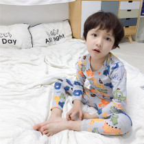 Kids Boy Print Dinosaurs Cars Pajamas Sleepwear Set Long-sleeve Cotton Pjs
