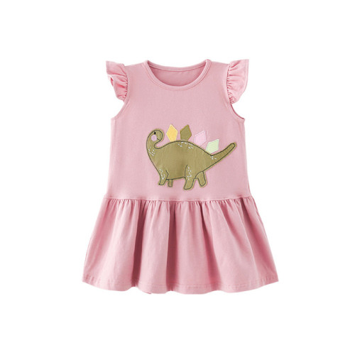 Toddler Girls Cute Dinosaur Pattern Princess Dress