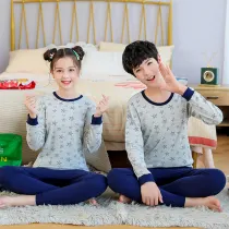 Kids Boy Prints Starfish Pajamas Sleepwear Set Long-sleeve Cotton Pjs