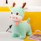 Scarf Deer Soft Stuffed Plush Animal Doll For Kids Gift