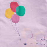 Girls Cute Balloon Pattern Rabbit Shirts Cartoon Tops
