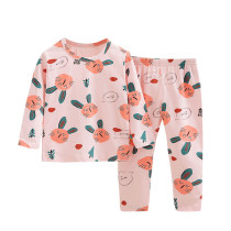 Toddler Kids Girl Prints Rabbit Long Sleeves Pajamas Cotton Sleepwear Set