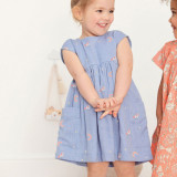 Toddler Girls Rainbow Pattern Cardigan Dress