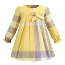 Toddler Girls Long Sleeve Plaid Dress