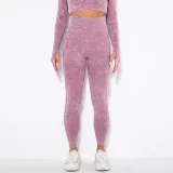 Women Cloud Printing Peach Lift Seamless Workout High Waisted Scrunch Butt Yoga Leggings