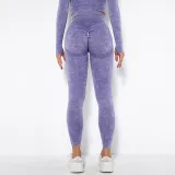 Women Cloud Printing Peach Lift Seamless Workout High Waisted Scrunch Butt Yoga Leggings