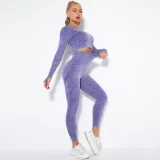 Women Cloud Printing Peach Lift Seamless Workout High Waisted Scrunch Butt Yoga Leggings