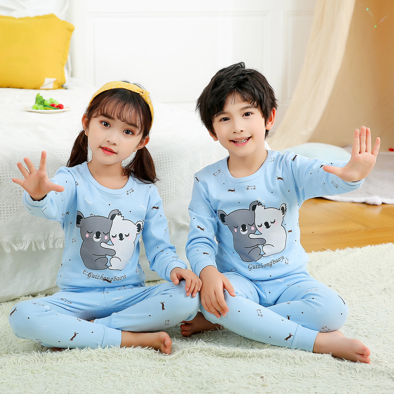 Toddler Kids Girl Koala Pajamas Sleepwear Set Long-sleeve Cotton Pjs