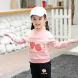 Girls Cute Fruit Pattern Blouse Cartoon Sweatshirts Tops