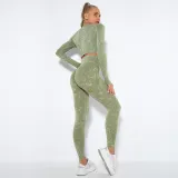 Women Cloud Printing Peach Lift Seamless Workout High Waisted Scrunch Butt Yoga Leggings