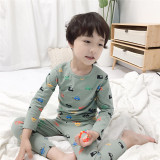Kids Boy Print Cars Pajamas Sleepwear Set Long-sleeve Cotton Pjs