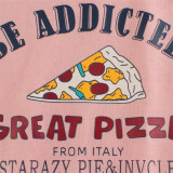 Girls Cute Pizza Pattern Shirts Cartoon Tops