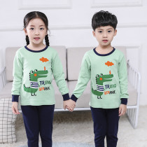 Kids Boy Print Cloud Dinosaur Pajamas Sleepwear Set Long-sleeve Cotton Pjs