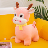 Scarf Deer Soft Stuffed Plush Animal Doll For Kids Gift