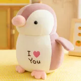 I Love You Penguins Soft Stuffed Plush Animal Doll For Kids Gift
