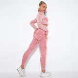 Women Cloud Printing Peach Lift Seamless Workout High Waisted Scrunch Butt Yoga Leggings