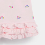 Toddler Girls Rainbow Pattern T-shirt Dress