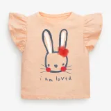 Girls Cute Rabbit Pattern Shirts Cartoon Tops