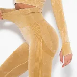 Women Cloud Printing Peach Lift Seamless Workout High Waisted Scrunch Butt Yoga Leggings