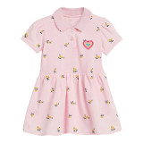 Toddler Girls Floral Polo Casual A-line Dress