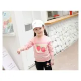 Girls Cute Fruit Pattern Blouse Cartoon Sweatshirts Tops