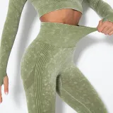 Women Cloud Printing Peach Lift Seamless Workout High Waisted Scrunch Butt Yoga Leggings